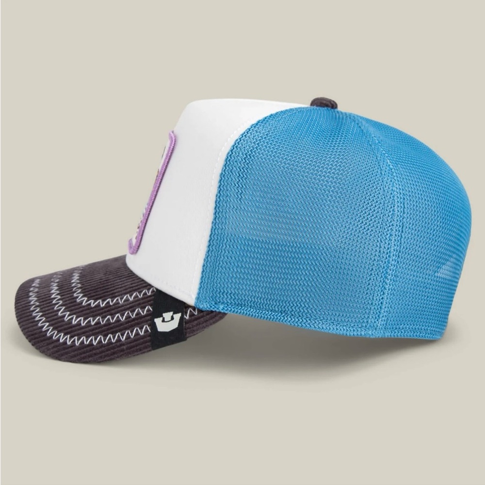 Goorin Bros. Social Butterfly Embroidered Trucker Hat - White, Blue, Gray - Picture 4 of 8